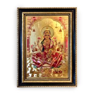 Mahalakshmi Goddess - Golden Foil Photo