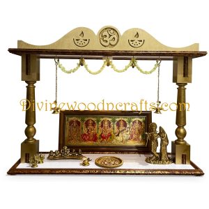 48″ Wooden Pooja Temple 4